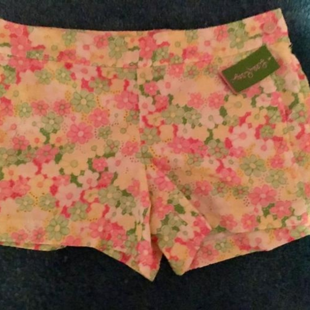 Lilly Pulitzer Sunbonnet Lace Sloane Shorts Size 8